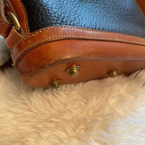 Vintage Dooney & Bourke Calvary Spectator Pebbled Leather Crossbody Bag - Picture 13 of 16